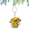 Bead Embroidery - Puppy  Beaded Counted Cross Stitch Keyring