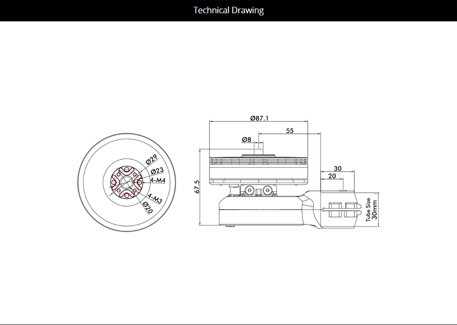 XU8-X Integrated Propulsion System Technical Drawing