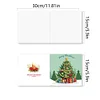 8Pcs Diamond Painting Christmas Tree Greeting Cards Christmas Cards
