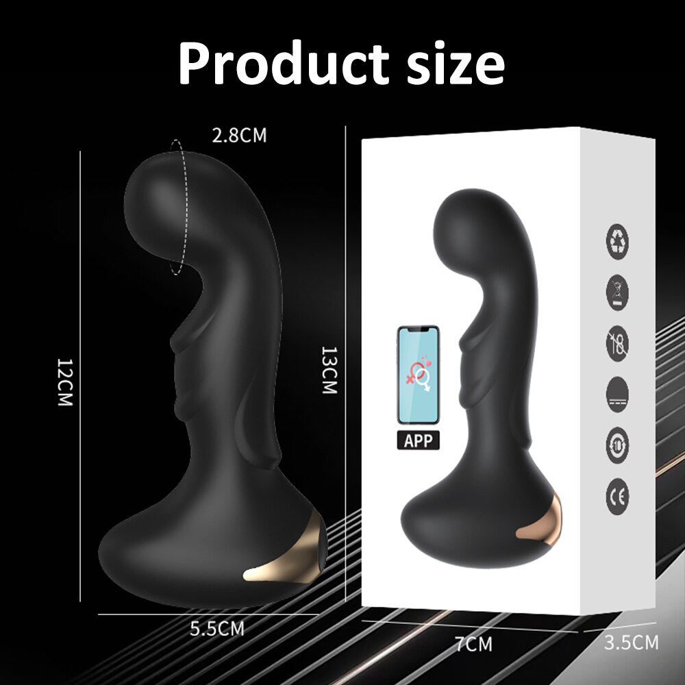 Trådløs fjernkontroll 10-Speed ​​Anal Pleasure Vibrator