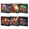 6Pcs Diamond Painting Christmas Greeting Cards Congratulations Cards & Gifts