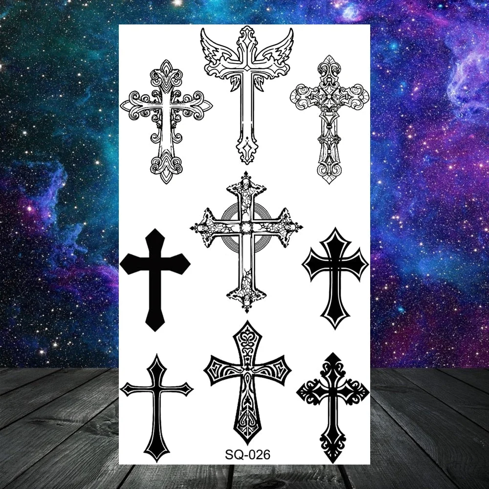 3D Constellation Rose Mountains Tatoos Temporary Tattoos For Women Men Star Moon Sun Realistic Fake Tattoo Small Washable Tatoos