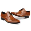Mens classic fashion leather derby dress shoes