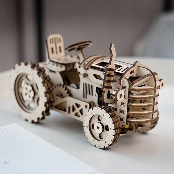 Wooden Toy Tractor 3D Wooden Puzzle LK401 10