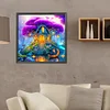 Diamond Painting -DIY Round Dril House of Purple Tree(40x40cm)