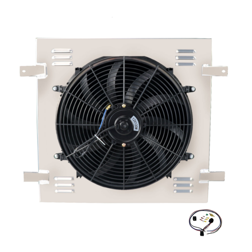 Alloyworks Jeep Radiator Shroud Fan Kit For 2007-18  Wrangler/ JK 3.6L 3.8L V6 120W