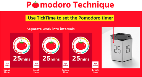 Ticktime Pomodoro Timer Gradient Streamer Color, TickTime Digital Timer, Egg Timer