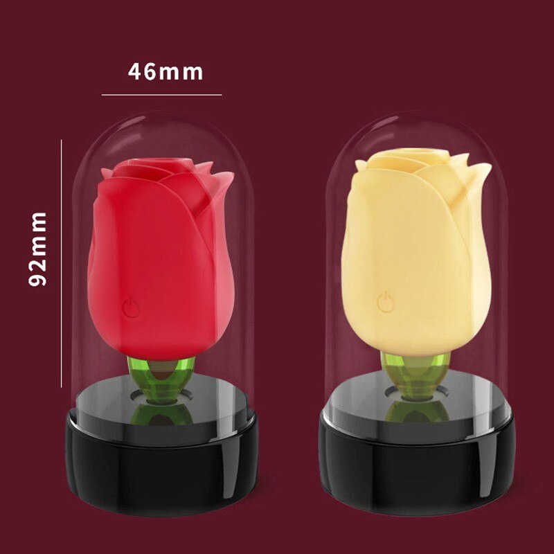 2 in 1 rose vibrator with licking tongue · rose toy with sucking function