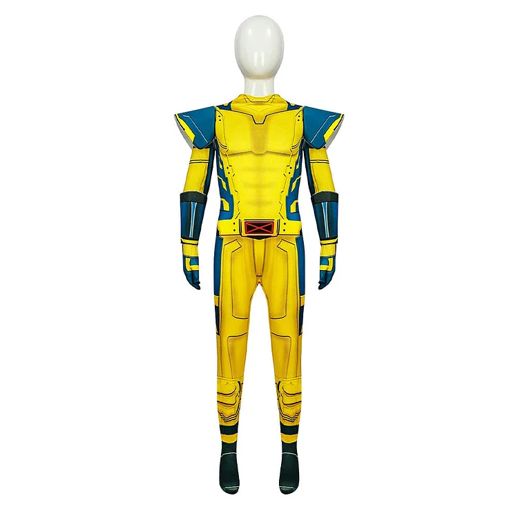 Kids Children Deadpool & Wolverine (2024) Logan Howlett Jumpsuit Outfits Cosplay Costume Halloween Carnival Suit