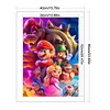 (Big Size)Anime Super Mario - 11CT Stamped Cross Stitch - 40*60cm