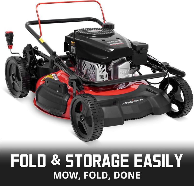 Product Introduction of (TikTokShopBacktoSchool)PowerSmart Gas Lawn Mower 21-Inch 144 cc OHV Engine 3-in-1 Push Mower with Bagging,Great for Lawn Business(DV8621P) 23