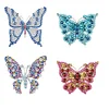 4Pcs Diamond Painting Butterfly Brooch for Wedding Party Gift