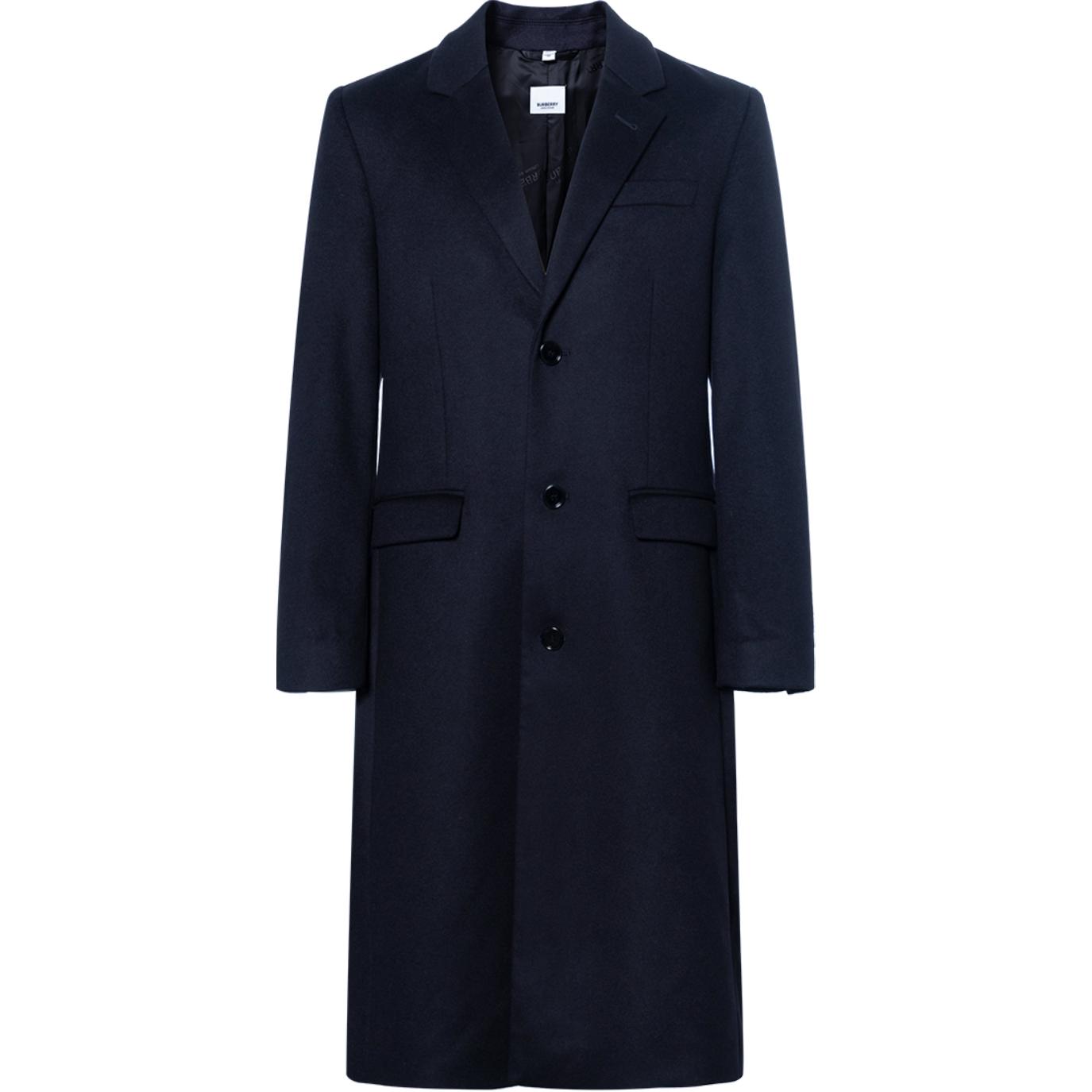 Burberry Coats Men Dark Blue