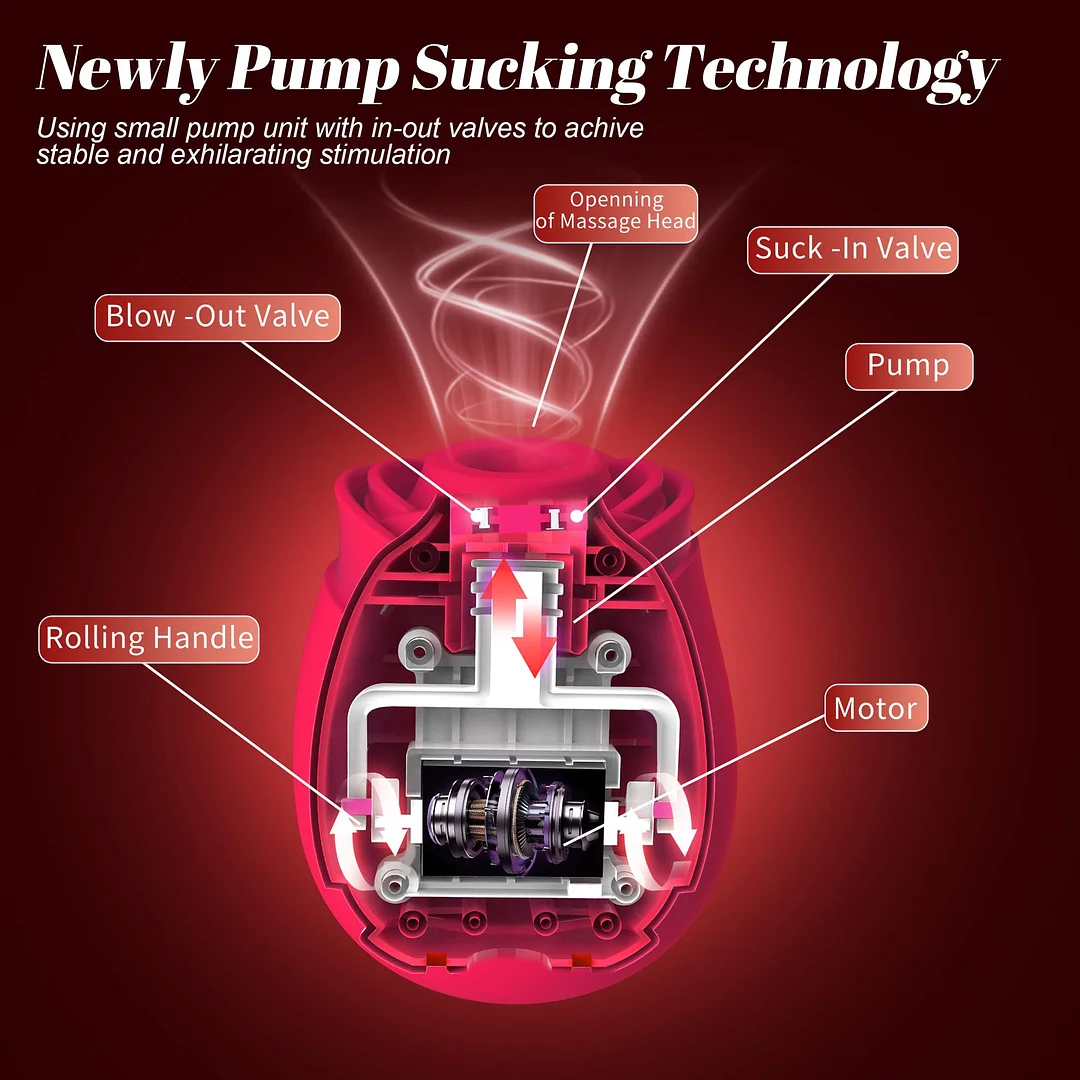 Newly Pump Sucking Rose Clitoral Stimulator Big O In 10 Seconds