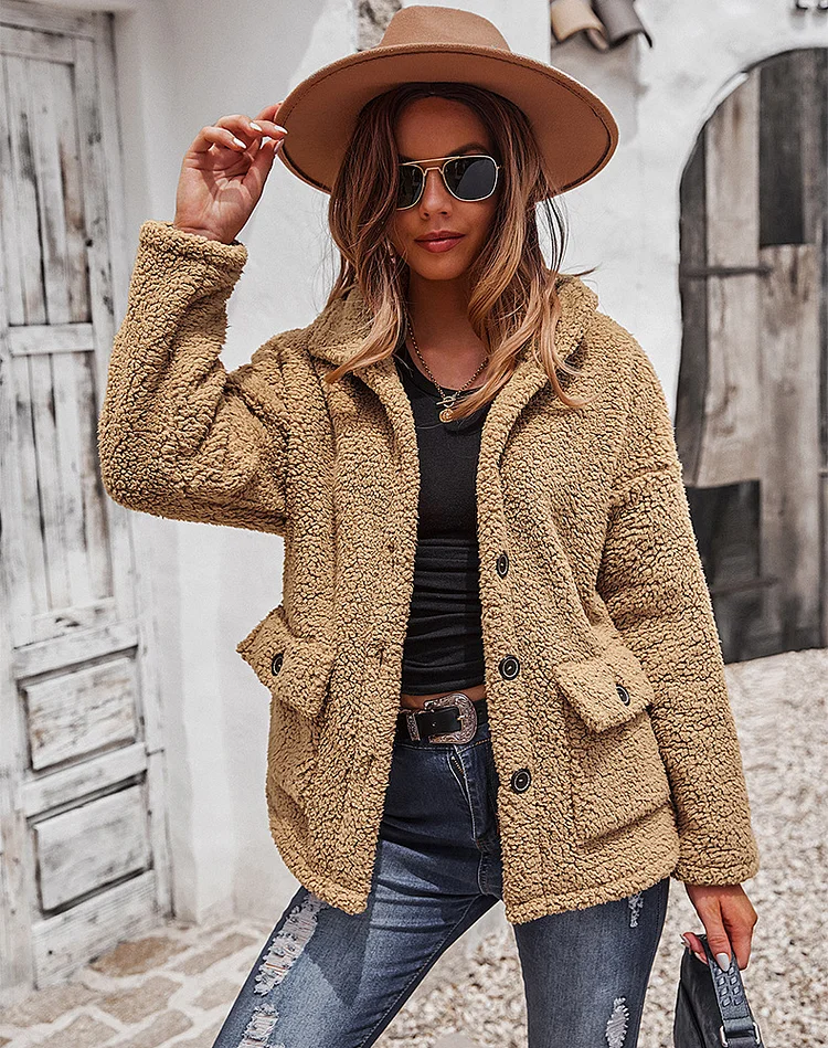 LOVE YOURSELF TEDDY COAT  August Lemonade August Lemonade