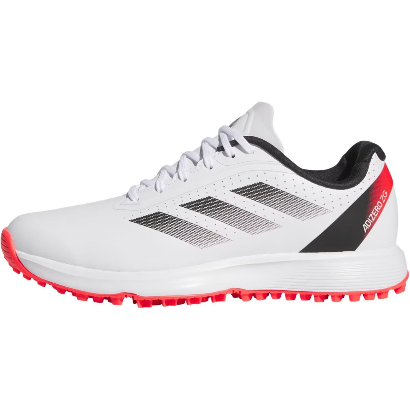Adidas Adizero Anti Slip Wear Resistant Low Top Kids' Training Shoes Cloud White/Core Black/Clear Red Teenagers