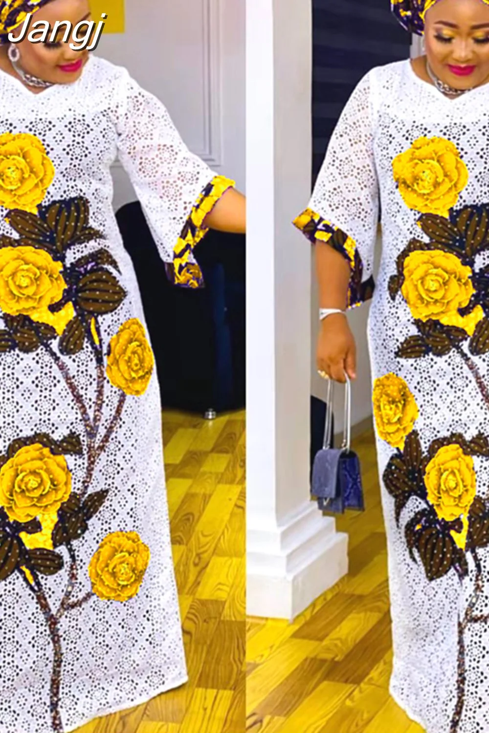 Jangj Long Maxi Dress African Dresses for Women 2023 Summer African ...