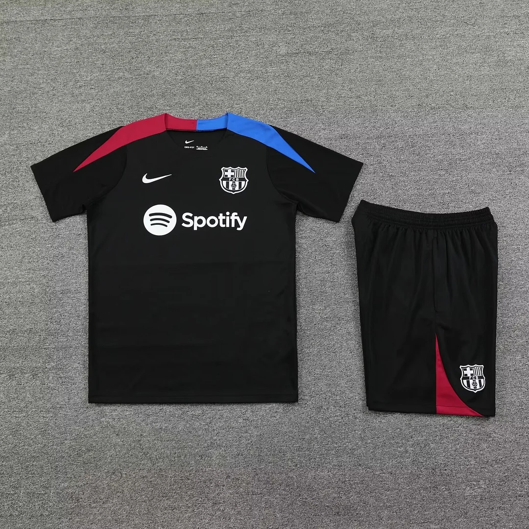 2024/2025 Barcelona pre-match training Black Shirt+Shorts 1:1 Thai Quality