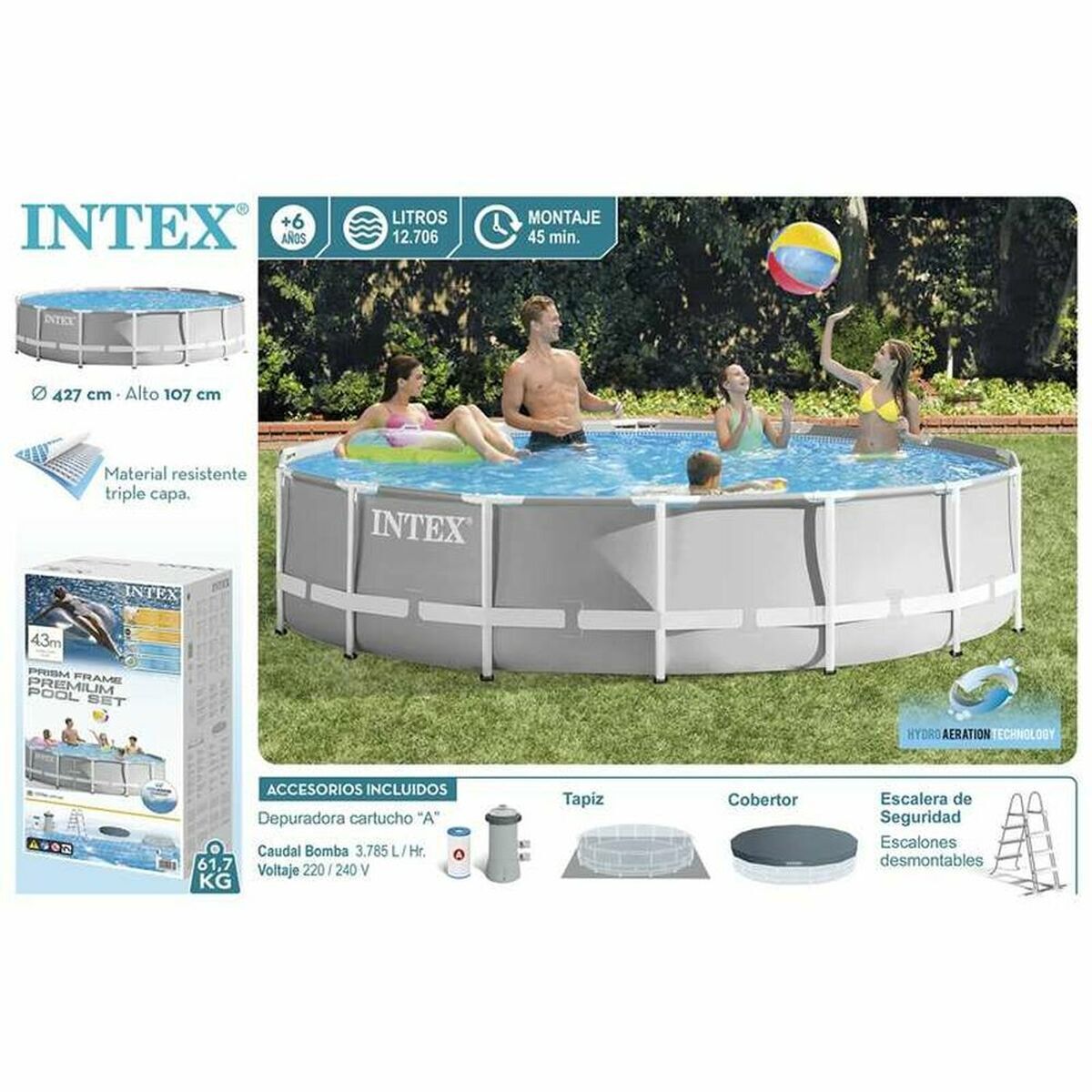 Removable pool Intex 26720NP (Refurbished A)