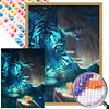 Beauty And Tiger - Round Drill Diamond Painting - 45*60CM (Big Size Partial AB Drill)