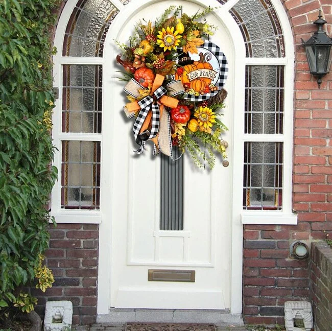 Thanksgiving Wreath Pumpkin Wreath