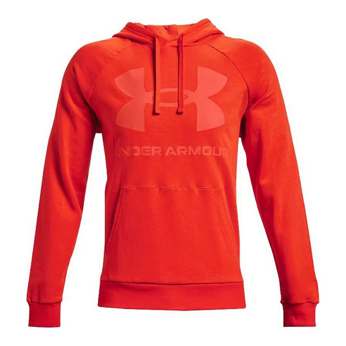 Men&rsquo;s Hoodie Under Armour Rival Fleece Big Logo Orange