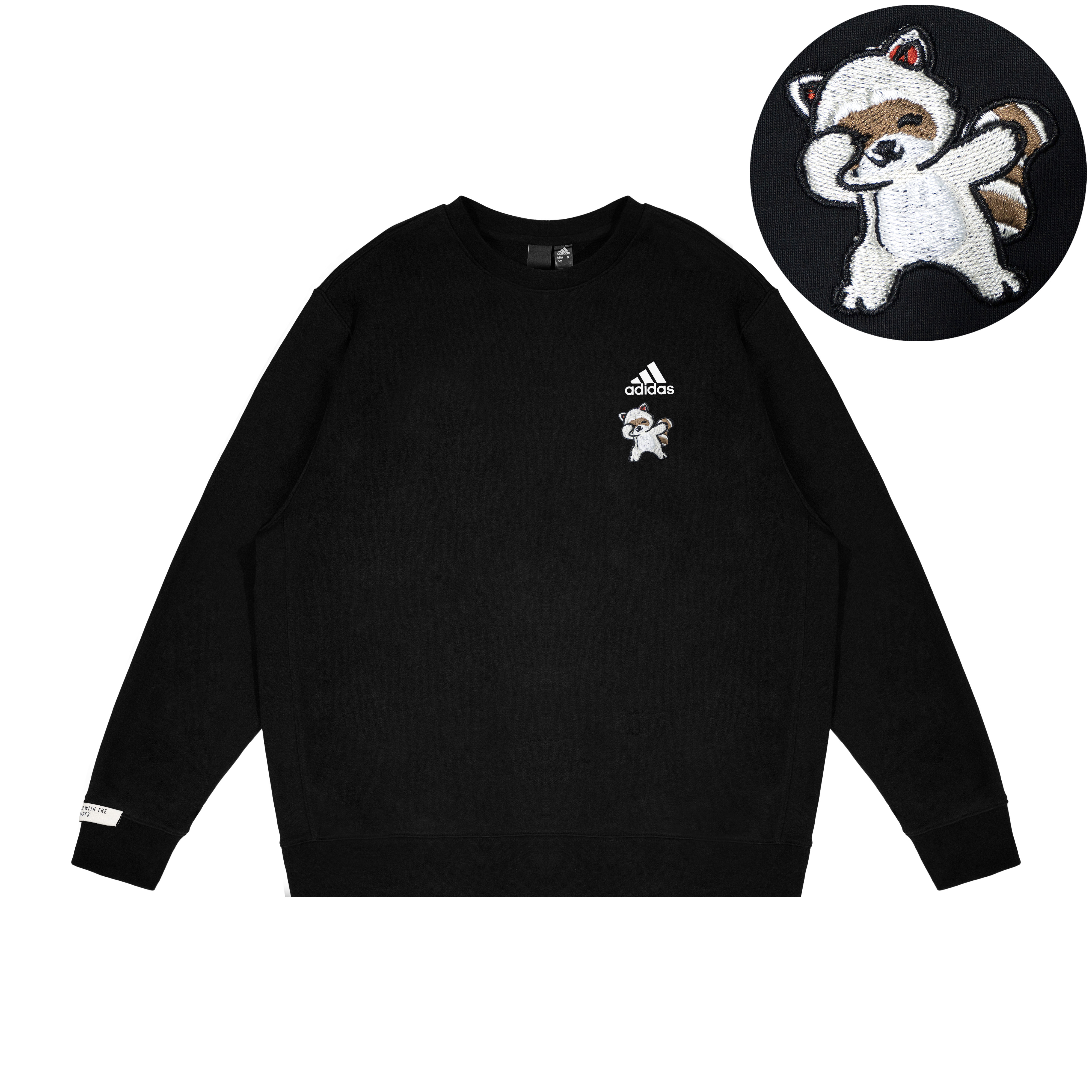 Adidas Extraordinary Extraordinary Versatile Long-Sleeved Sweatshirt Unisex Black