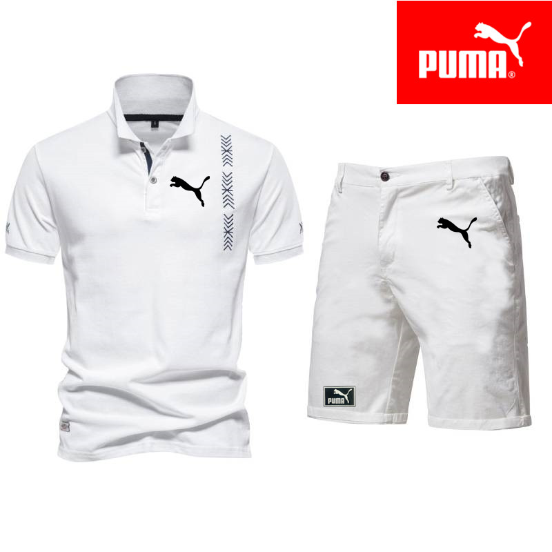 PUMA - Férfi nyári rövid ujjú póló, kiváló minőségű laza póló, plusz laza farmer rövidnadrág