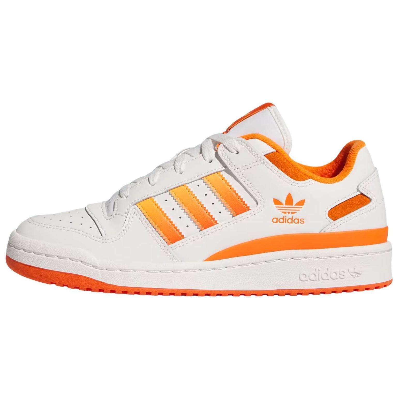Adidas Forum Low Cl White Real Gold Orange