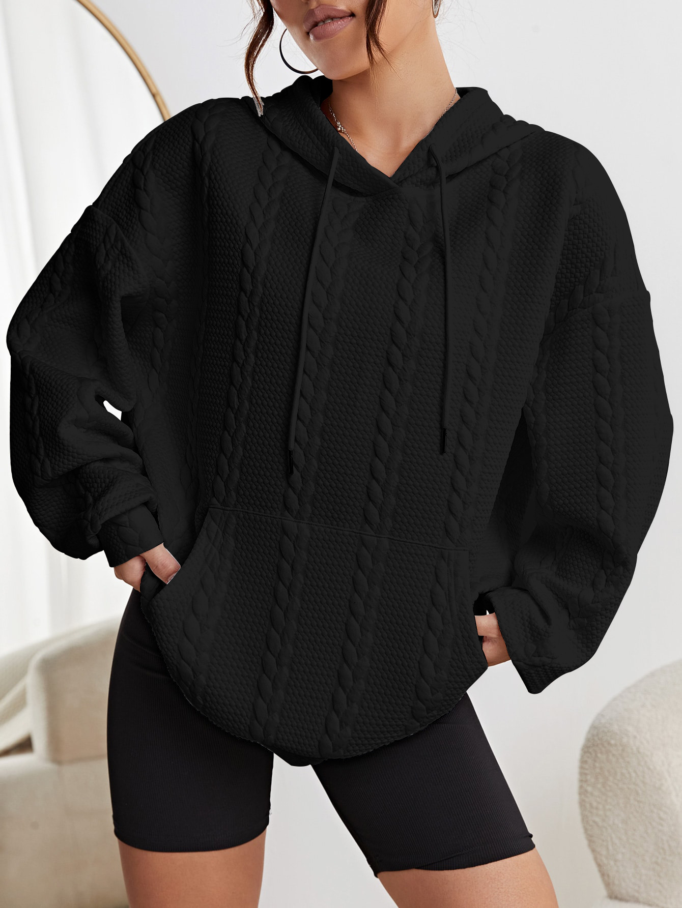 Autumn Winter Pink Sports Hoodies Women Casual Long Sleeve Tops Loose Sweatshirt Korean Fashion Drawstring Pullovers New Hoodies