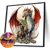 Diamond Painting-5D Full Round Drill Christmas Dragon