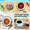 10PCS Diamond Painting Wooden Azalea Coaster Kits