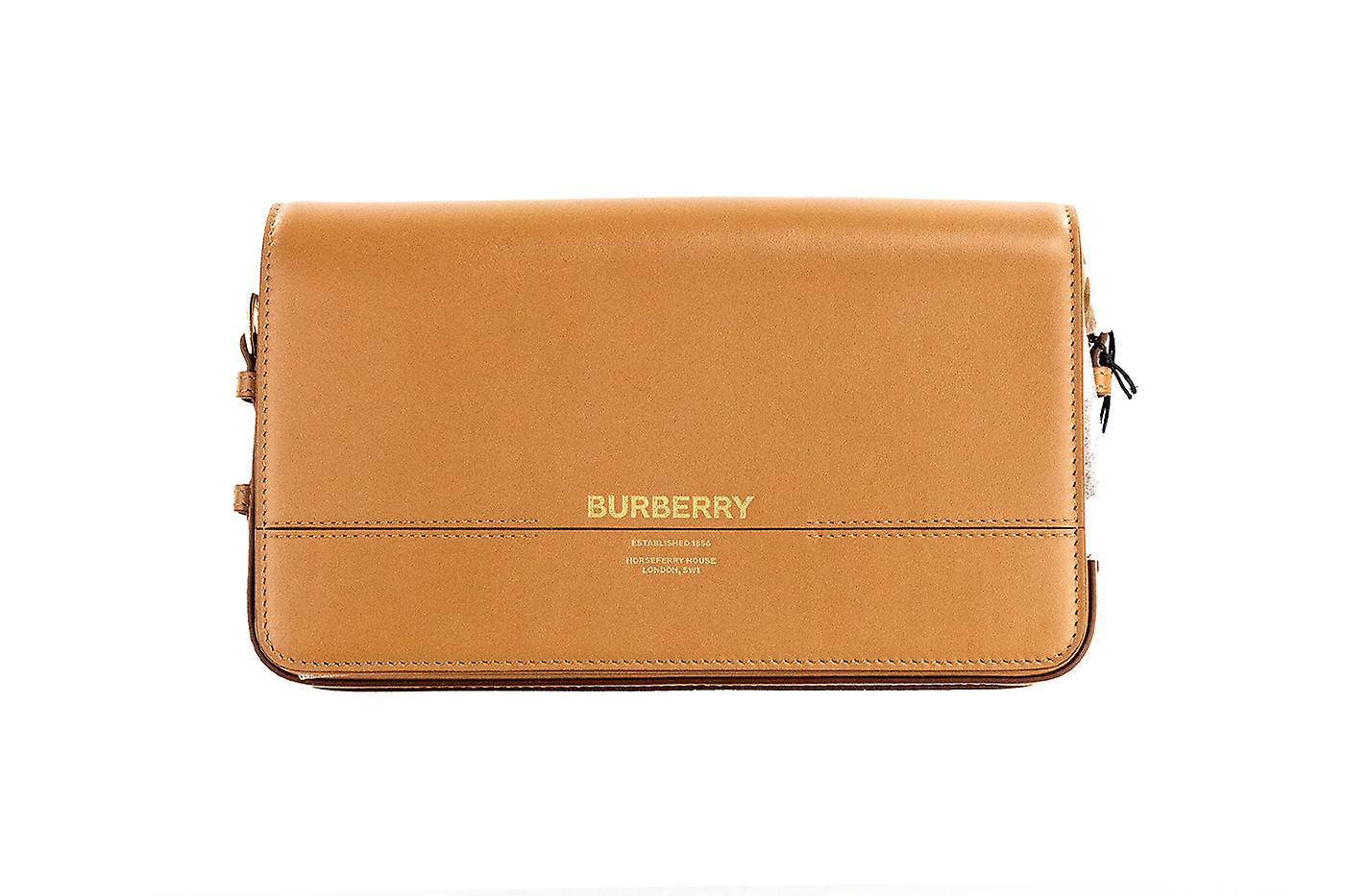 Burberry grace small nutmeg flap crossbody clutch handbag purse