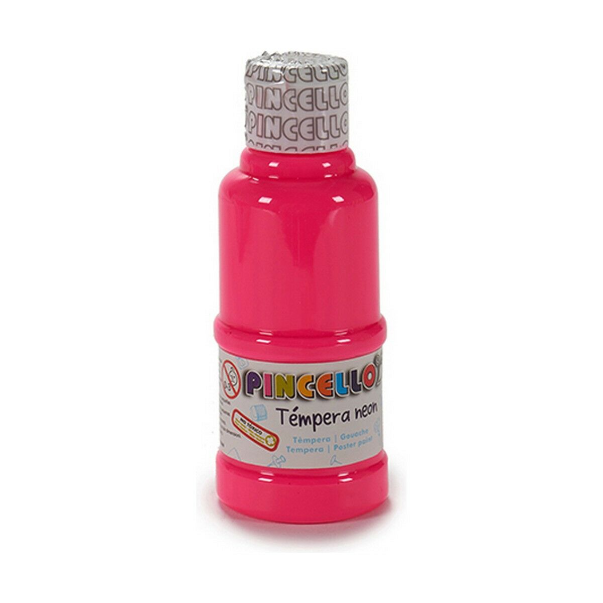 Tempera Pincello Neon Pink 120 ml (12 Units)