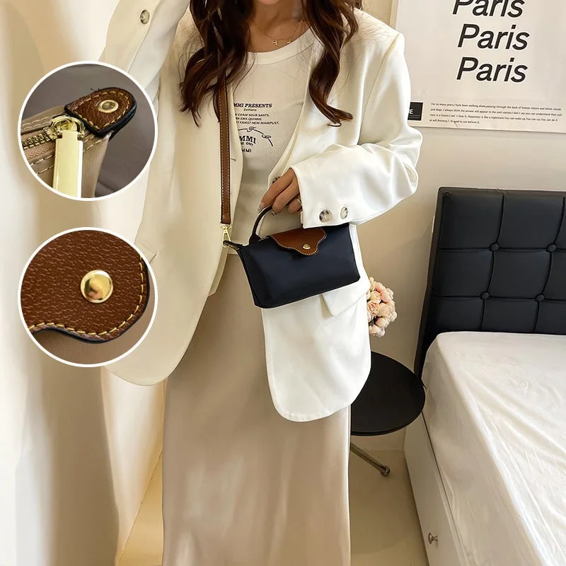 Damenmode Farbblock Mini Umhängetasche
