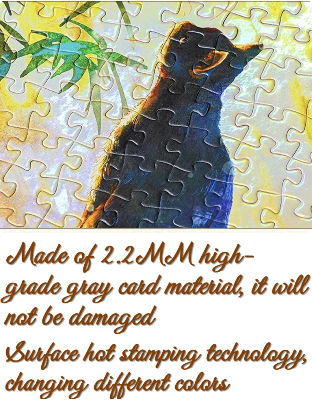 Golden Bamboo Shadow Jigsaw Puzzle