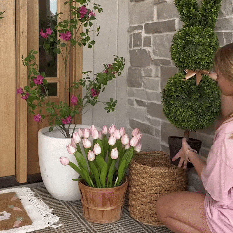 bunny topiary garden decoration