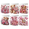 6Pcs Diamond Painting Bear Greeting Cards Congratulations Cards & Gifts