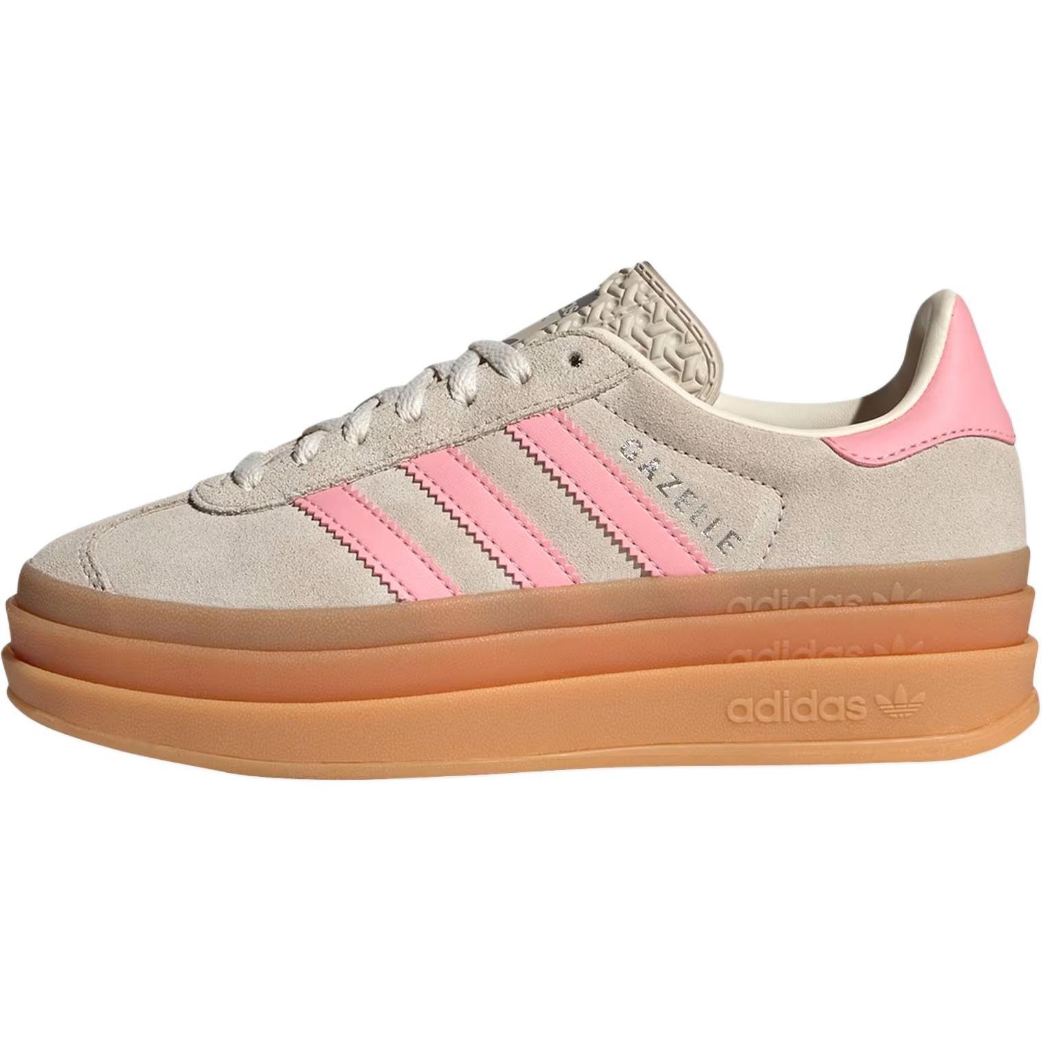 Adidas Originals GAZELLE BOLD Low Top Kids' Skateboarding Shoes Beige Teenagers