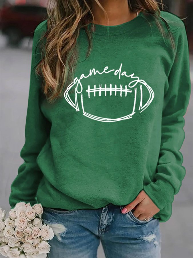 Womens Gameday Football Lover Casual Hoodie main image 1
