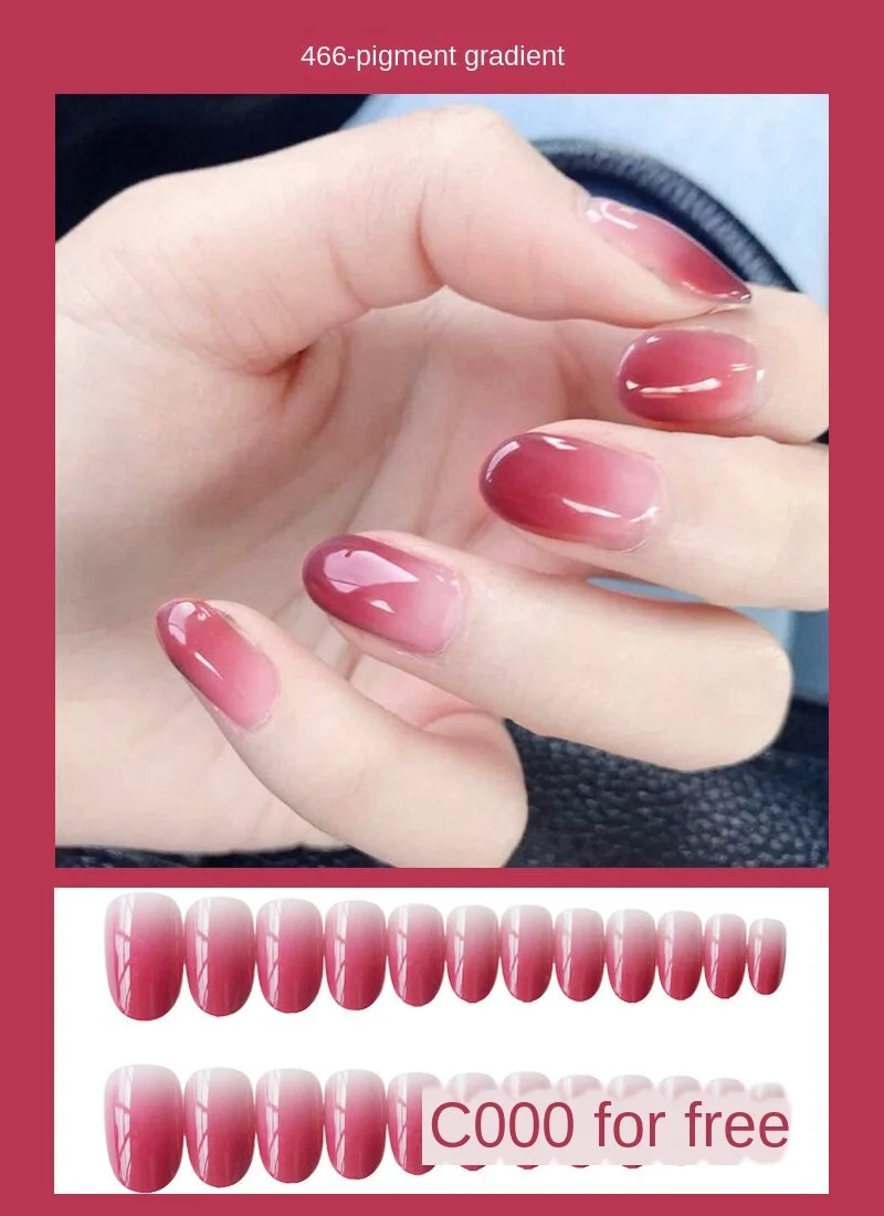 Nails Art Fake Nail Tips Press on Tipsy with Glue Coffin Stick Designs Clear Display Set Full Cover Artificial Short kiss square-Nail Inspo