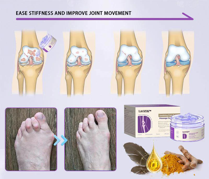 LAOZIK™ Turmeric & Emu Oil Arthritis Soothing Pain Relief Massage Gel Australian Osteopathic Association (AOA) Approved