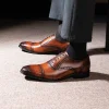 Mens Classic Cap Toe Leather Oxford Dress Shoes