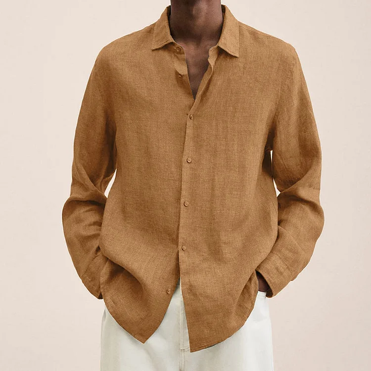 Men’s Linen Long Sleeve Shirts