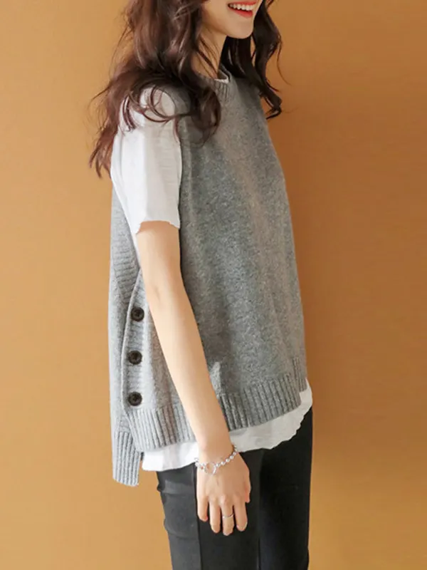 SLEEVELESS VEST & TROUSER SET main image 1