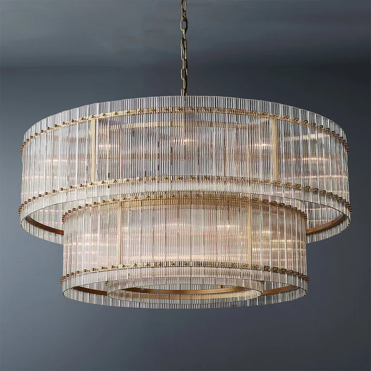 Modern San Marco Two-tier Round Luxury Chandelier 60" Vjlight