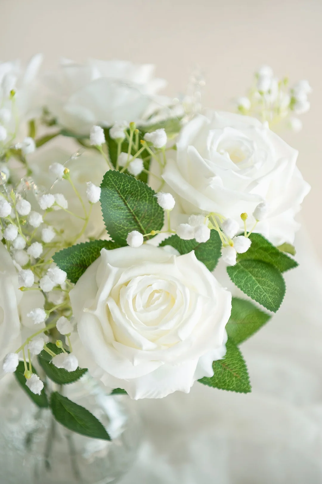 3.5" Silk Vendela Rose with Stem - 8 Styles