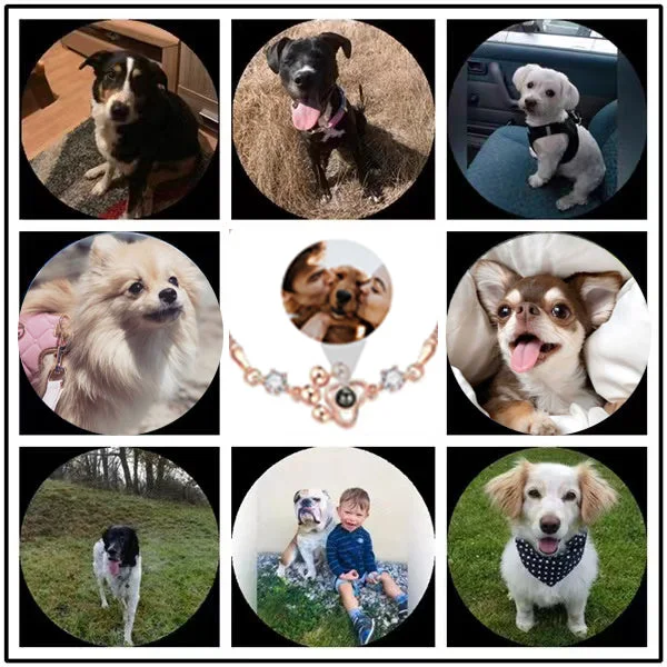 Dog Paws Projector Custom Personalized Photo Bracelet wetirmss