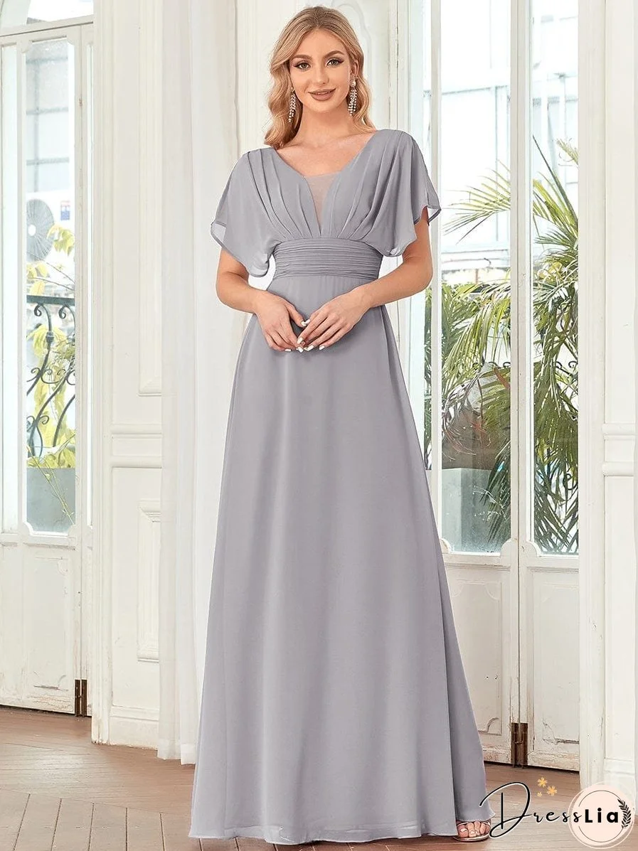 Flowy V-Neck Maxi Dress for Women