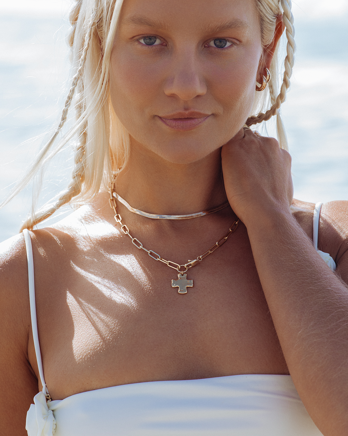 Last day clearance sale🎁CHUNKY CROSS CHAIN NECKLACE